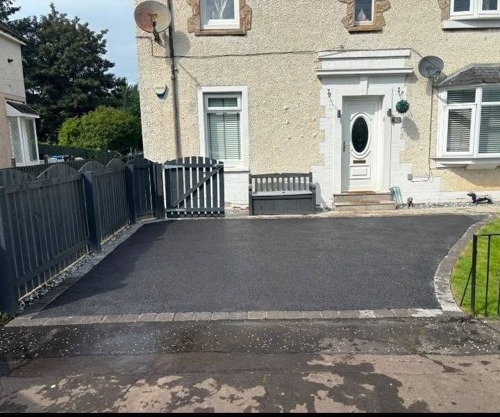 Residential driveway completed by GMGB