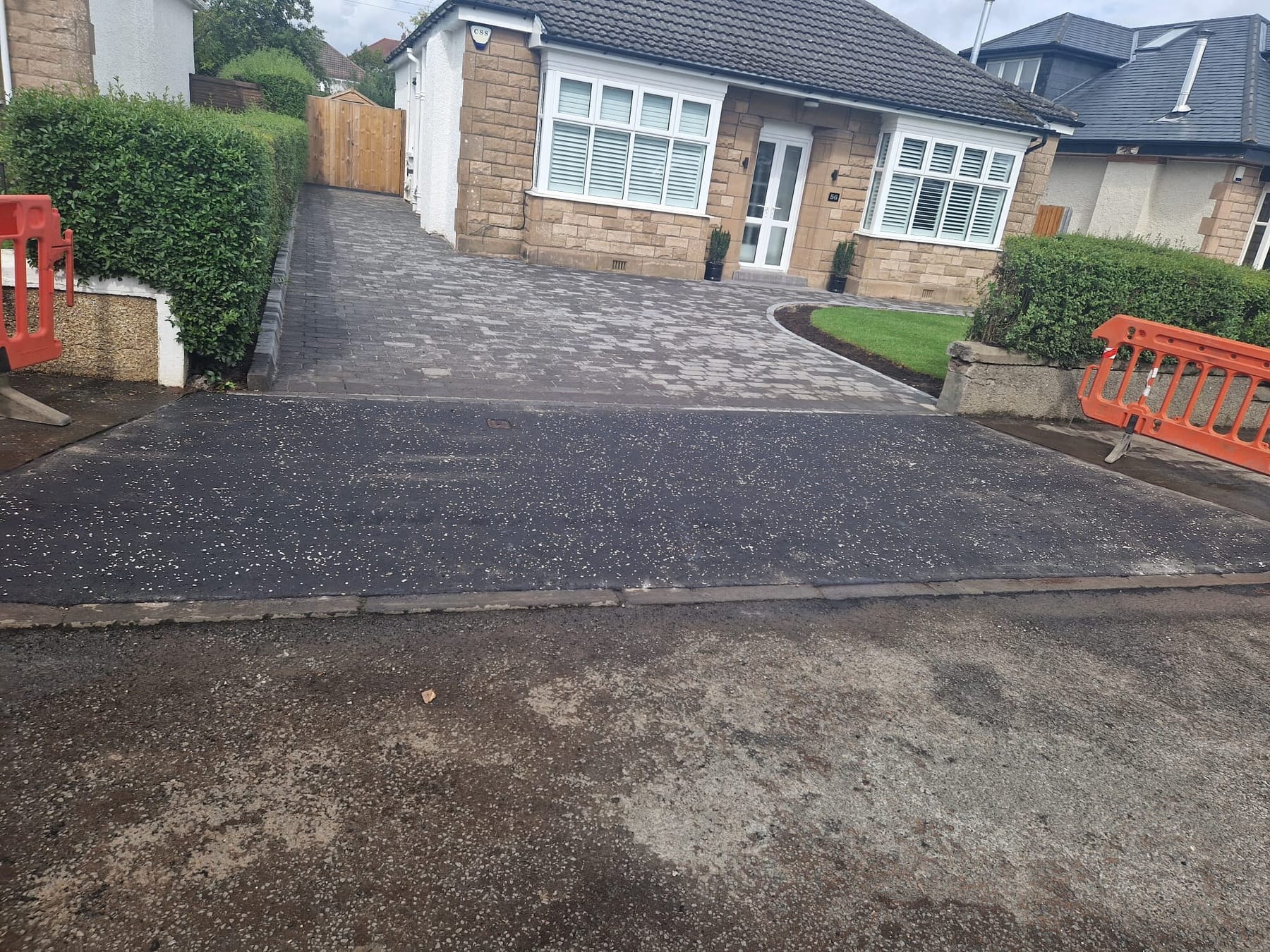 Dropped kerb and entrance completed by GMGB